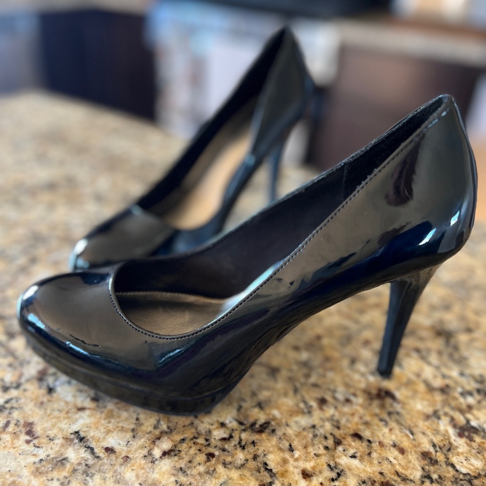 Christian Soriano black platform heels size 8